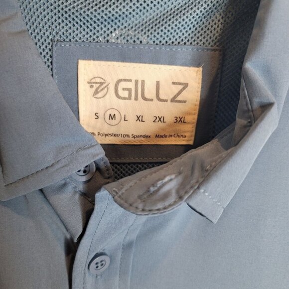Gillz Button Up Mens Medium - Picture 6 of 8
